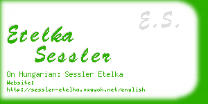 etelka sessler business card